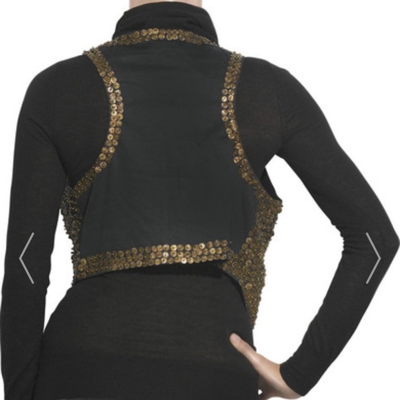 ❤️Day Birger Et Mikkelsen Gold Brass Vest Size 38 - Picture 5 of 8